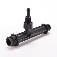 Venturi with 1/2inch thread for Aeration or liquid injection 1/2 thread with 6mm takeoff - fittings not included