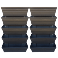 5 x Box Wall Garden Vertical Garden box of 5