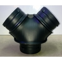 Y fan 150mm ducting joiner adaptor 150 x 150 x 150mm Poly Y fitting