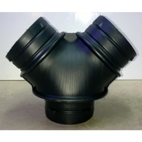 Y fan 150 x 150 x 200mm ducting joiner adaptor Poly Y fitting