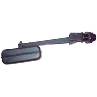 Float Valve and float - Black - Plastic - for refilling nutrient tanks