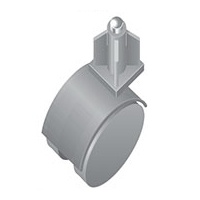 frame aluminium box section wheels with end plug Qubelok