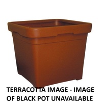 pot 580mm square black no holes 95litre GCP