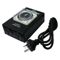 Growlush timer 2 output - heavy duty - 1 timer - max 10 amps