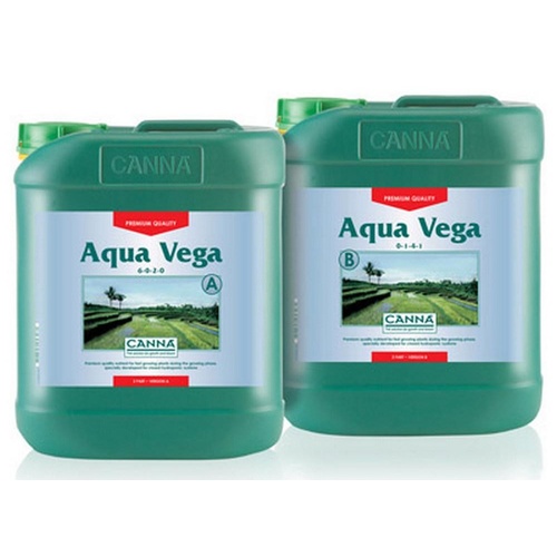 Aqua Vega 2x5Ltr Part A+B, Canna nutrient set