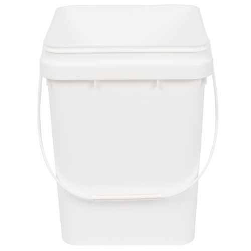 PAIL ONLY 10L square pail white - pail only  230x230x300h - c10