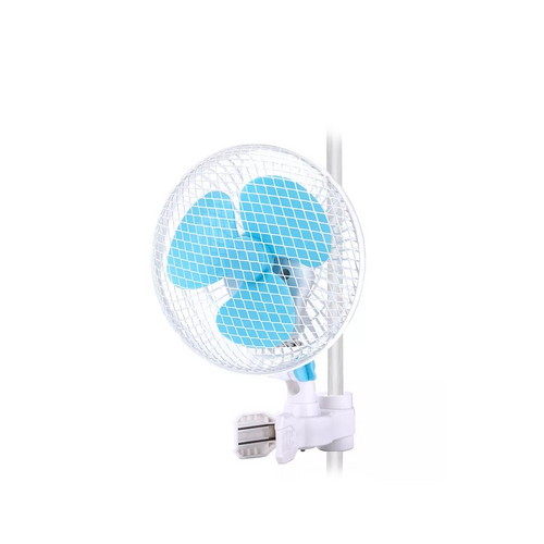 15cm (6") Oscillating Fan with Pole Clamp - clip on