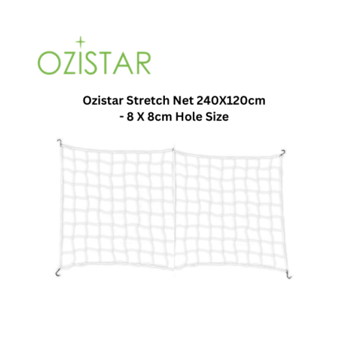 150x150cm White Scrog Net - HydroAxis stretch netting for grow tents - white small 3.5inch 85-90mm squares