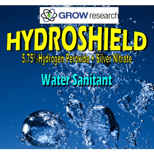 Hydroshield 5L  - Silver and Hydrogen Peroxide - H2O2 + Ag Water Sanitant - Grow research
