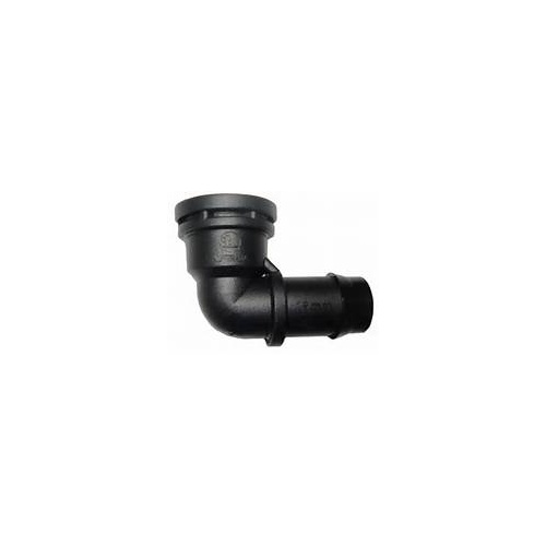 19mm barbed to 1/2inch threaded elbow