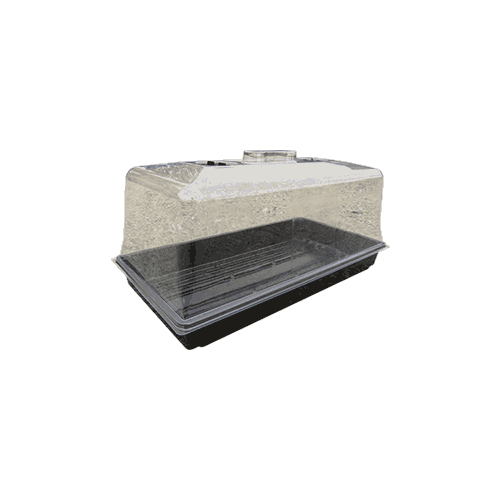 2 vent Clear Propagation lid to suit 530mm x 270mm trays - two vent propagator