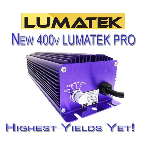 Lumatek lamp and cool tube 600w 400v pro lighting kit