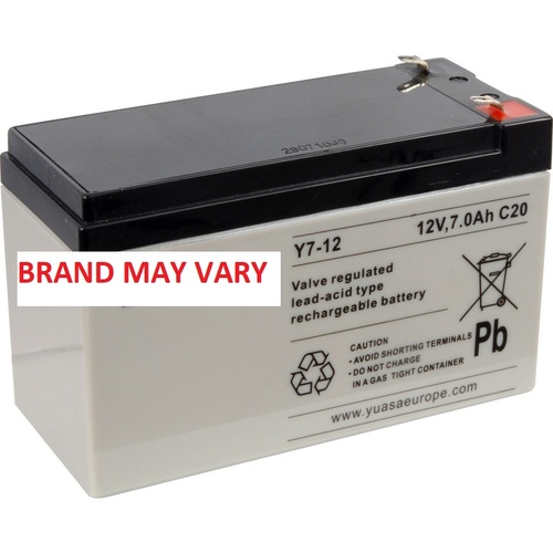 12V DC battery - 7 Amp hours - sealed alarm type