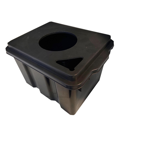 DWC Tank and lid with 200mm hole - Deep water culture 45L