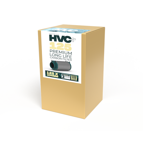HVC 125mm x 300mm Carbon Filter - To suit HVC EC fans