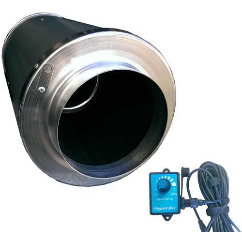 Hyper Fan Silenced 250mm - 1809 m3/hr - 750mm long - speed control included