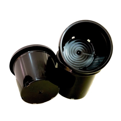 Pot 300mm, black WITH HOLES (standard C20)