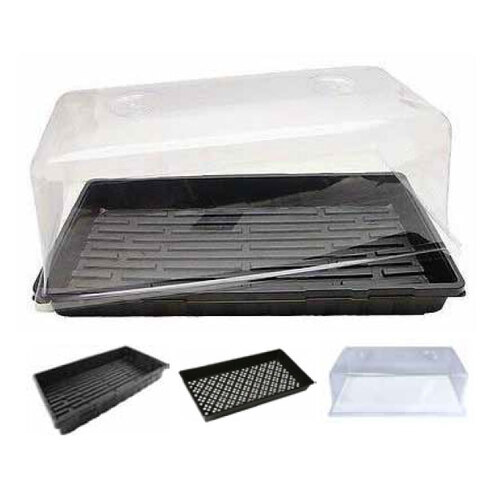 Mondi Propagation Kit -3 Piece mini greenhouse clear lid, gridded tray and solid tray