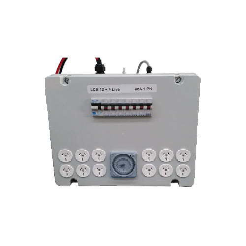 Professional 12 outlet light control board and timer with 4 live 80AMP