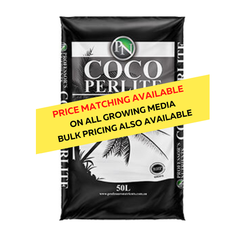 Professors COCO PERLITE BLEND 50L Bag 70% Coco 30% Perlite Bag - 10+ price available - 