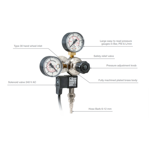 Tesuco Heavy Duty Hydroponic Gas Regulator
