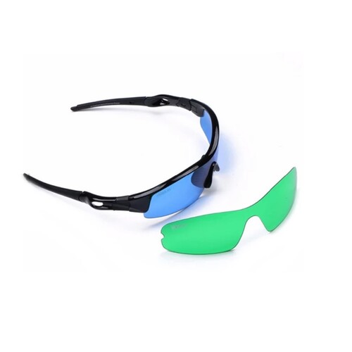 Grow light Glasses for grow rooms - blue lens for HPS - green lens for Blue red LEDs