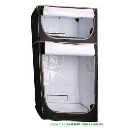 Homebox Twin Growtent - 1.2 x 0.8 x 0.6h top chamber 1.2x0.8x1.4bottom chamber