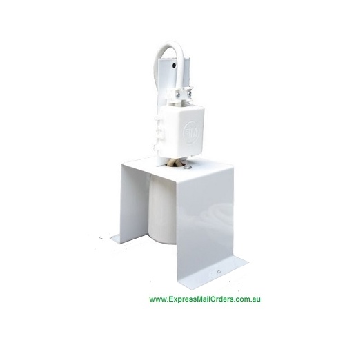 Lampholder with 4m lead and 90 degree bracket suits vertical lamp hanging or spun bowl reflectors - c10