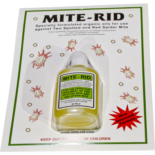 Mite-Rid (aka MR 24/7) 45ml - botanical oils non-toxic - use for mites scarid fly white fly