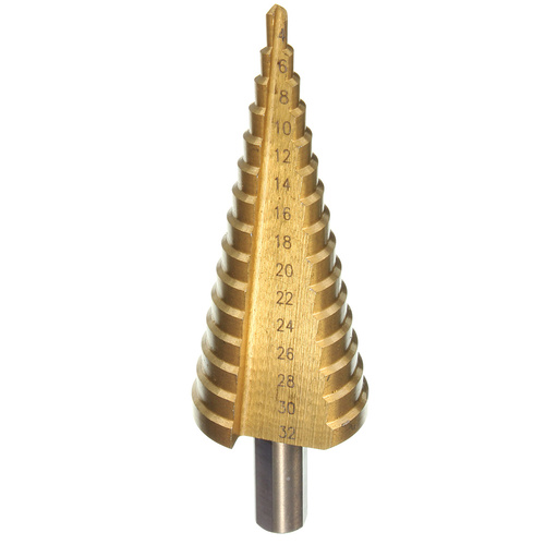 Steel Titanium step drill bit 4mm to 32mm