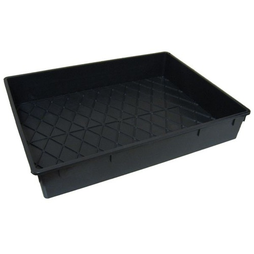10 pack of Tray 500x380x80 Black no holes 500mm x 380mm x 80mm - propagation or small growing tray or saucer p12