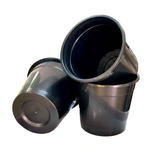 250mm Tub/Bucket, black NO HOLES