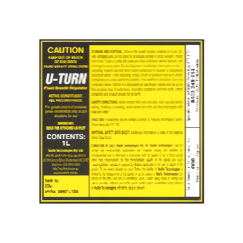 PGR stage 1 - Uturn 1litre - 3ml per litre - use with full bloom